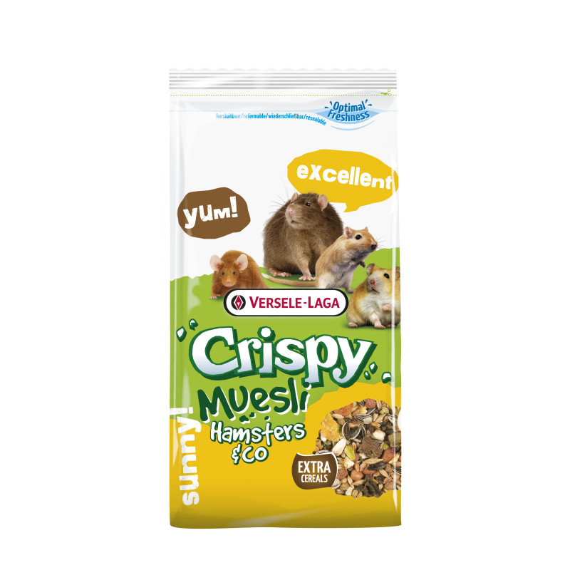 Produktbild för Versele Laga Crispy Muesli - Hamsters &amp; Co 1kg