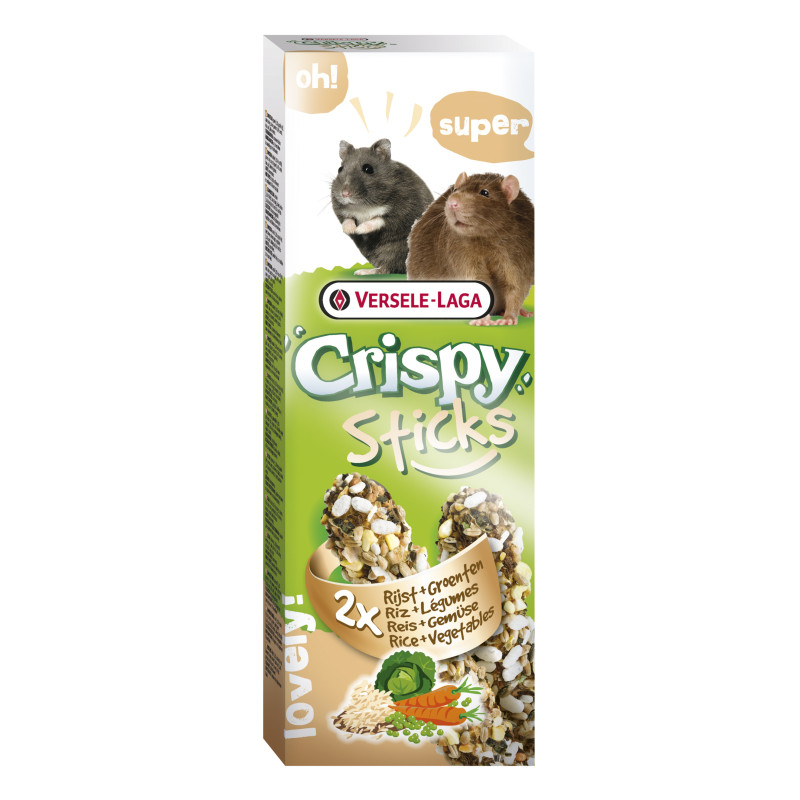 Produktbild för Versele Laga Crispy Sticks Hamsters-Rats 110g