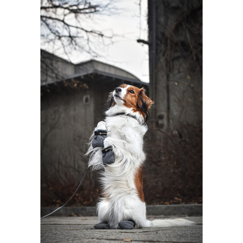 Produktbild för Seleverkstedet Fleece Grey Hundskor 4-p Grå Mini