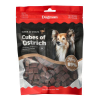 Miniatyr av produktbild för Dogman Cubes of ostrich 300g 300g