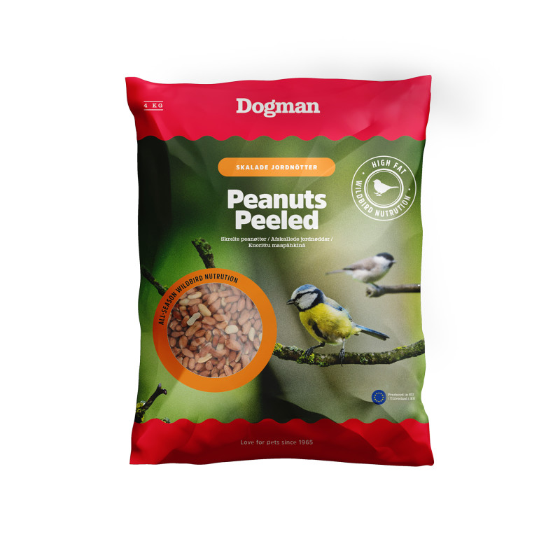 Produktbild för Dogman Skalade Jordnötter 4kg