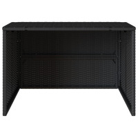 Produktbild för Garage för robotgräsklippare svart 86x90x52/57 cm konstrotting