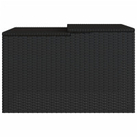 Produktbild för Garage för robotgräsklippare svart 86x90x52/57 cm konstrotting