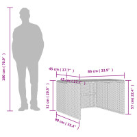 Produktbild för Garage för robotgräsklippare svart 86x90x52/57 cm konstrotting