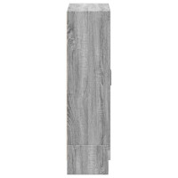 Produktbild för Bokskåp grå sonoma 82,5x30,5x115 cm konstruerat trä