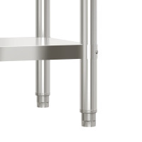 Produktbild för Arbetsbord 55x55x85 cm rostfritt stål