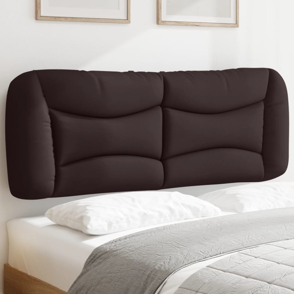 Produktbild för Headboard Cushion "Hvar" Dark Brown 140 cm Fabric