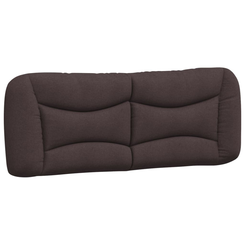 Produktbild för Headboard Cushion "Hvar" Dark Brown 140 cm Fabric