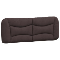 Produktbild för Headboard Cushion "Hvar" Dark Brown 140 cm Fabric