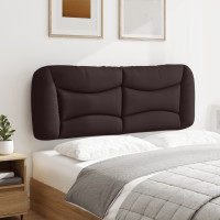 Produktbild för Headboard Cushion "Hvar" Dark Brown 140 cm Fabric