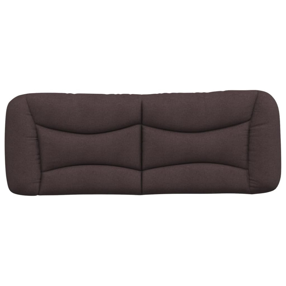 Produktbild för Headboard Cushion "Hvar" Dark Brown 140 cm Fabric