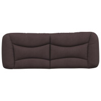 Produktbild för Headboard Cushion "Hvar" Dark Brown 140 cm Fabric