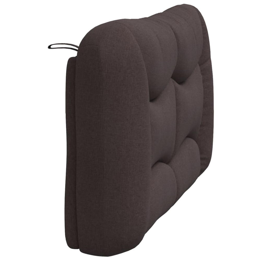 Produktbild för Headboard Cushion "Hvar" Dark Brown 140 cm Fabric