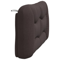 Produktbild för Headboard Cushion "Hvar" Dark Brown 140 cm Fabric