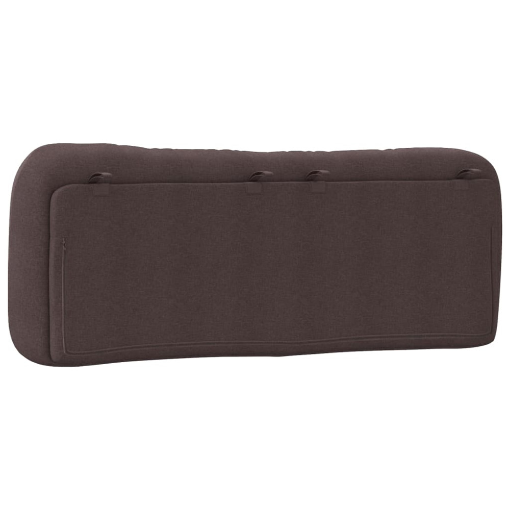 Produktbild för Headboard Cushion "Hvar" Dark Brown 140 cm Fabric