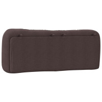 Produktbild för Headboard Cushion "Hvar" Dark Brown 140 cm Fabric