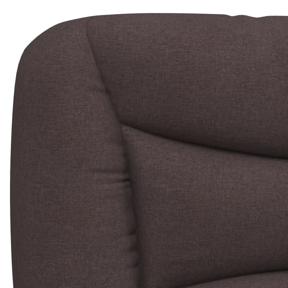 Produktbild för Headboard Cushion "Hvar" Dark Brown 140 cm Fabric