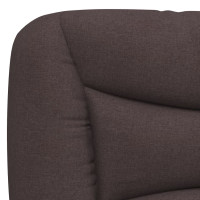 Produktbild för Headboard Cushion "Hvar" Dark Brown 140 cm Fabric