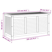 Produktbild för Dynbox 113x50x56 cm massivt akaciaträ