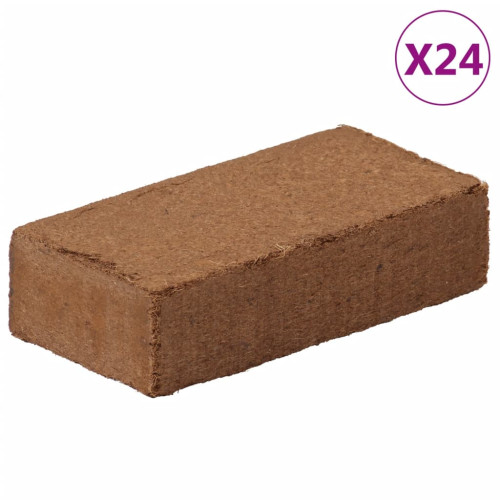 vidaXL Block i kokosfiber 24 st 650 g vardera 15,6 kg total