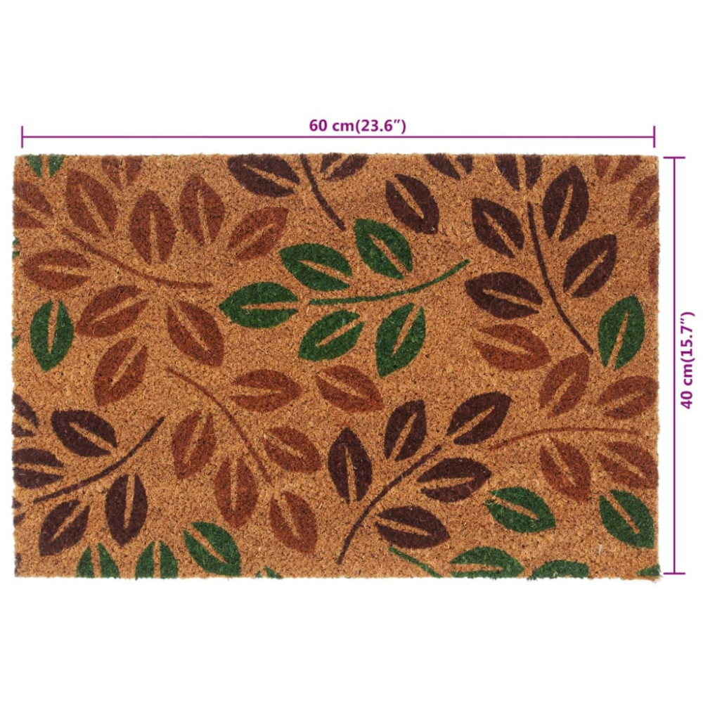 Produktbild för Dörrmatta naturlig 40x60 cm tuftad kokos
