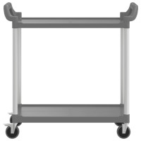 Produktbild för Rullvagn 2 våningar grå 99x50x97 cm aluminium