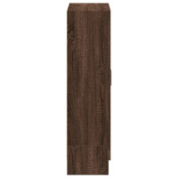 Produktbild för Bokhylla brun ek 82,5x30,5x115 cm konstruerat trä