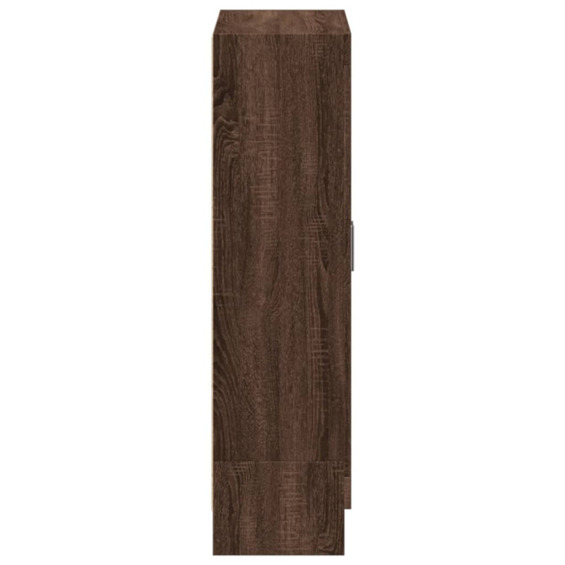 Produktbild för Bokhylla brun ek 82,5x30,5x115 cm spånskiva