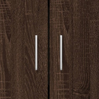 Produktbild för Bokhylla brun ek 82,5x30,5x115 cm konstruerat trä