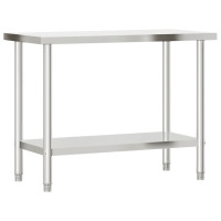 Produktbild för Arbetsbord 110x55x85 cm rostfritt stål