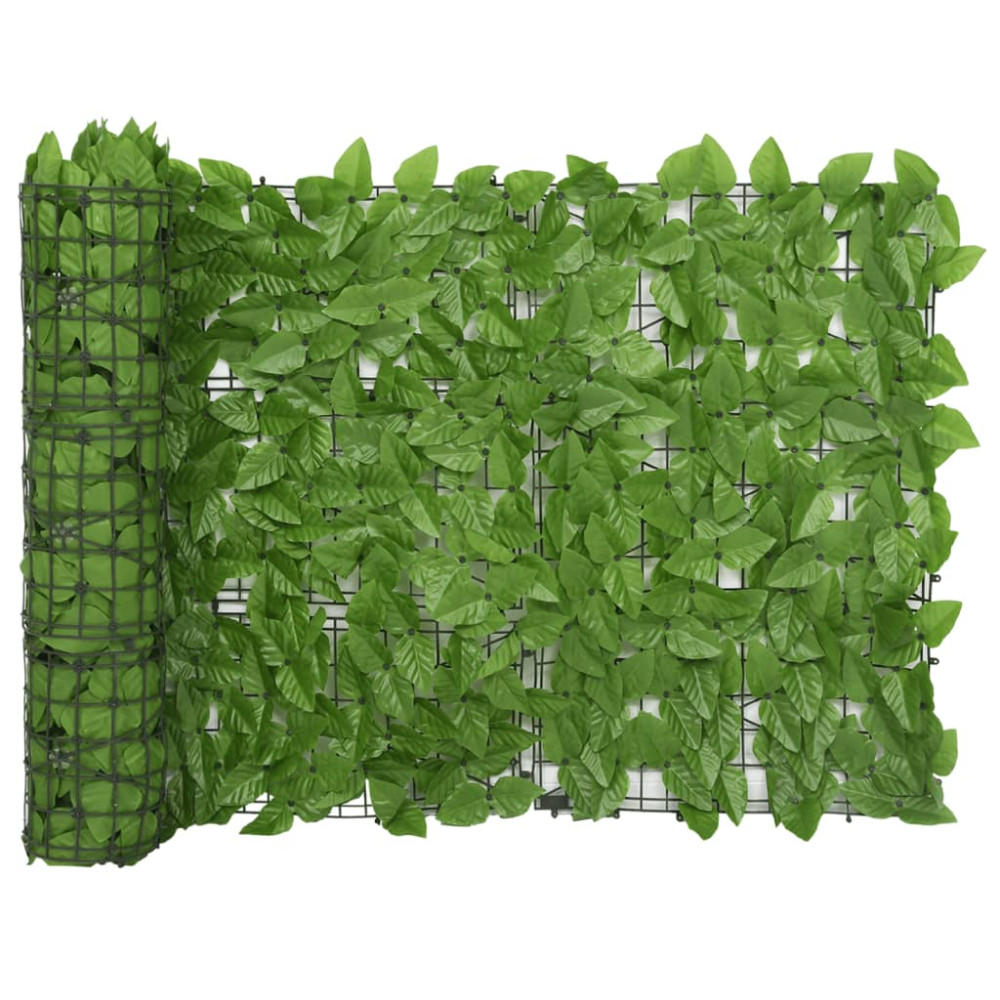 Produktbild för Insynsskydd gröna blad 600x75 cm