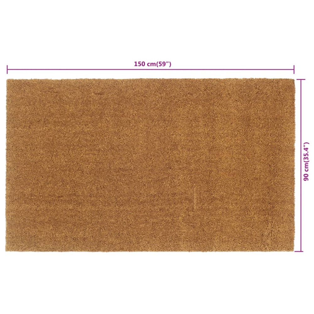 Produktbild för Dörrmatta naturlig 90x150 cm tuftad kokos