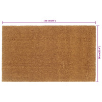 Produktbild för Dörrmatta naturlig 90x150 cm tuftad kokos