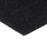 Produktbild för Dörrmatta svart 65x100 cm tuftad kokos