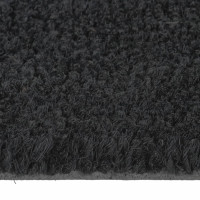 Produktbild för Dörrmatta svart 65x100 cm tuftad kokos