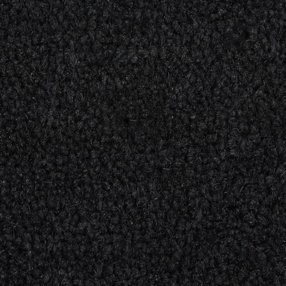 Produktbild för Dörrmatta svart 65x100 cm tuftad kokos
