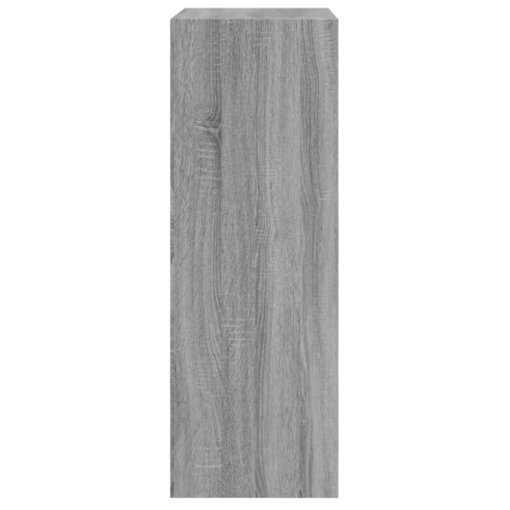 Produktbild för Skohylla grå sonoma 60x34x96,5 cm konstruerat trä