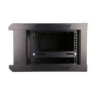 Miniatyr av produktbild för Extralink 4U 600X450 WALL-MOUNTED RACKMOUNT CABINET BLACK Väggmonterad rack Svart