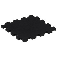 Miniatyr av produktbild för Golvplattor gummi 9 st svart 16 mm 30x30 cm
