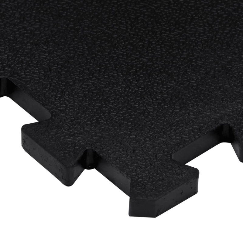 Produktbild för Golvplattor gummi 9 st svart 16 mm 30x30 cm