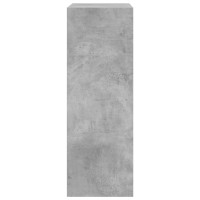 Produktbild för Skohylla betonggrå 60x34x96,5 cm konstruerat trä