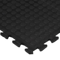 Miniatyr av produktbild för Golvplatta gummi svart 12 mm 90x120 cm