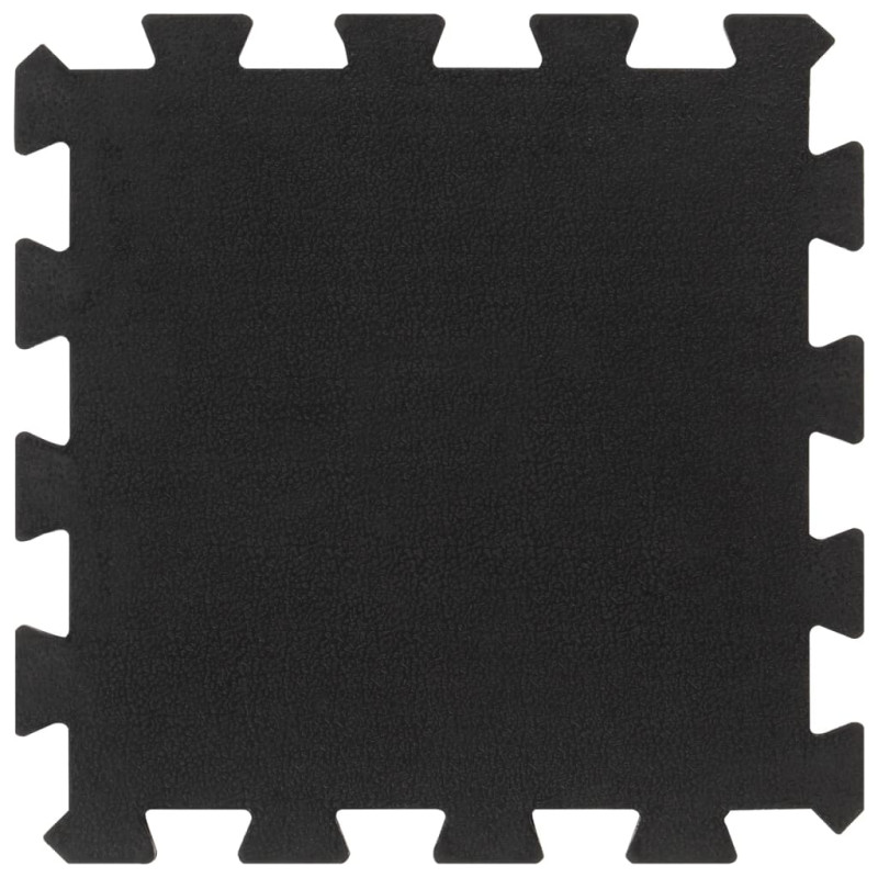 Produktbild för Golvplattor gummi 16 st svart 16 mm 30x30 cm