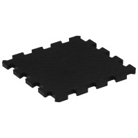 Miniatyr av produktbild för Golvplattor gummi 16 st svart 16 mm 30x30 cm