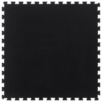 Miniatyr av produktbild för Golvplatta gummi svart 12 mm 100x100 cm