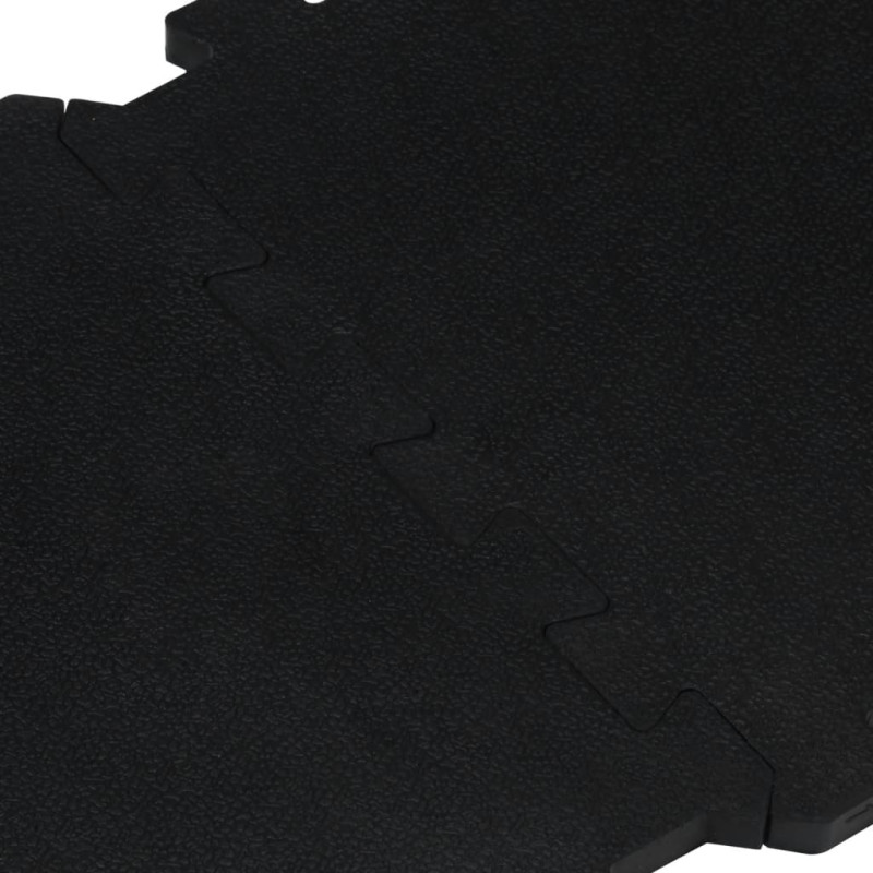 Produktbild för Golvplattor gummi 4 st svart 16 mm 30x30 cm