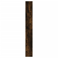 Produktbild för Skoställ rökfärgad ek 60x21x163,5 cm konstruerat trä