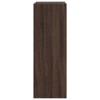 Miniatyr av produktbild för Skohylla brun ek 60x34x96,5 cm konstruerat trä
