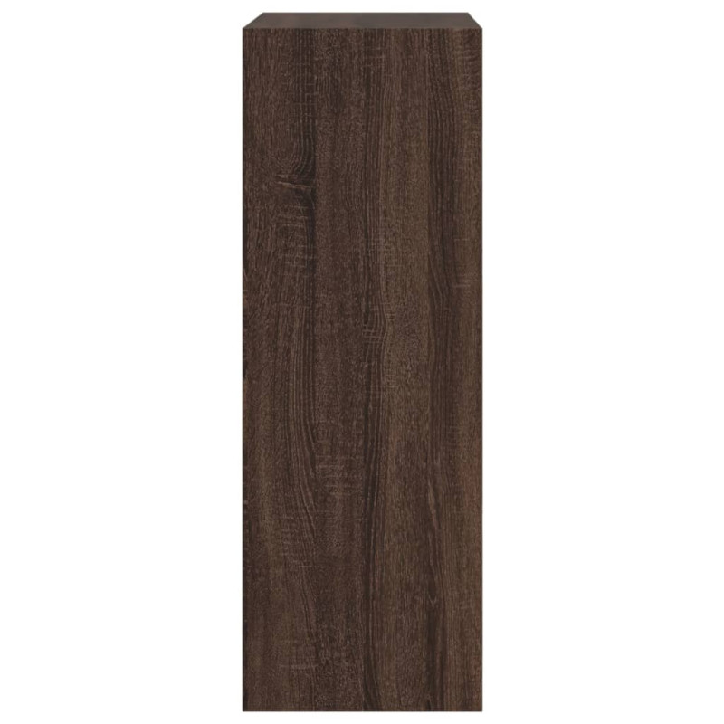 Produktbild för Skohylla brun ek 60x34x96,5 cm konstruerat trä