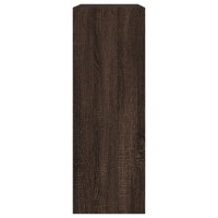 Produktbild för Skohylla brun ek 80x34x96,5 cm konstruerat trä